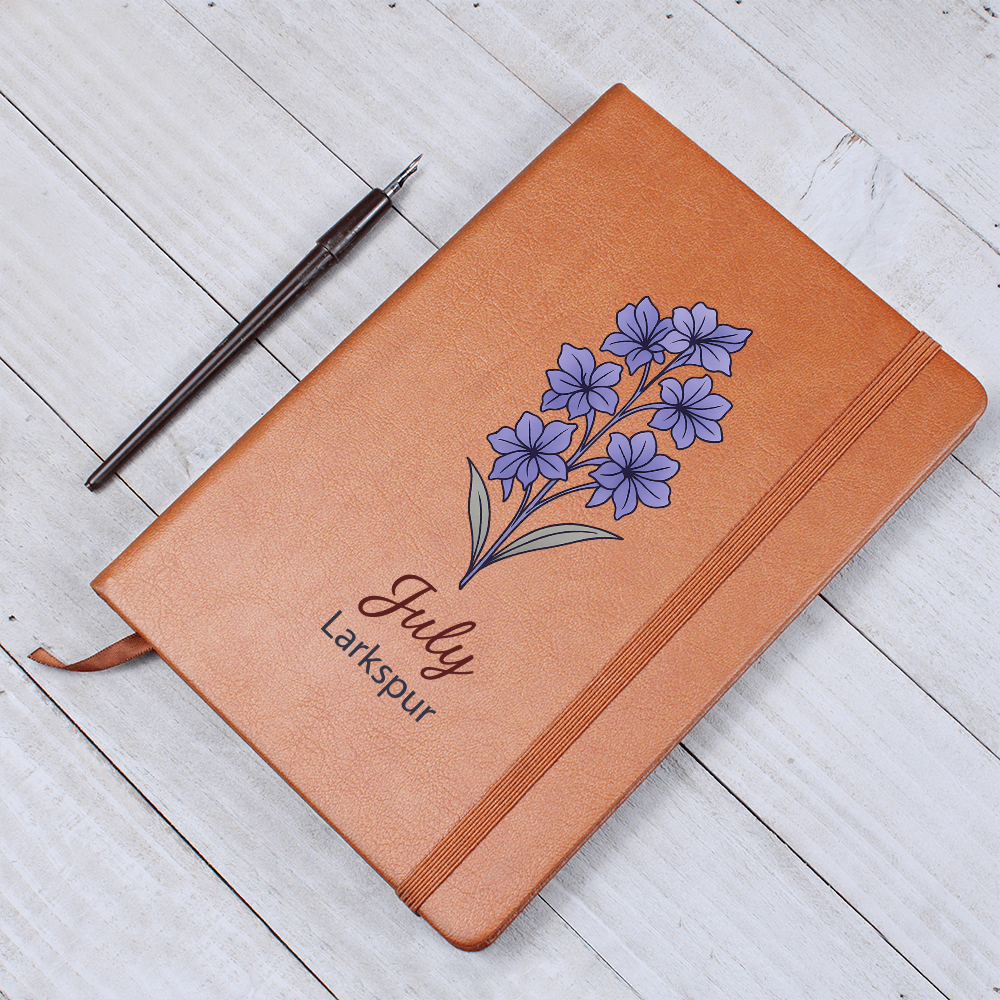 Elegant Minimalist Birth Flower Journal-July