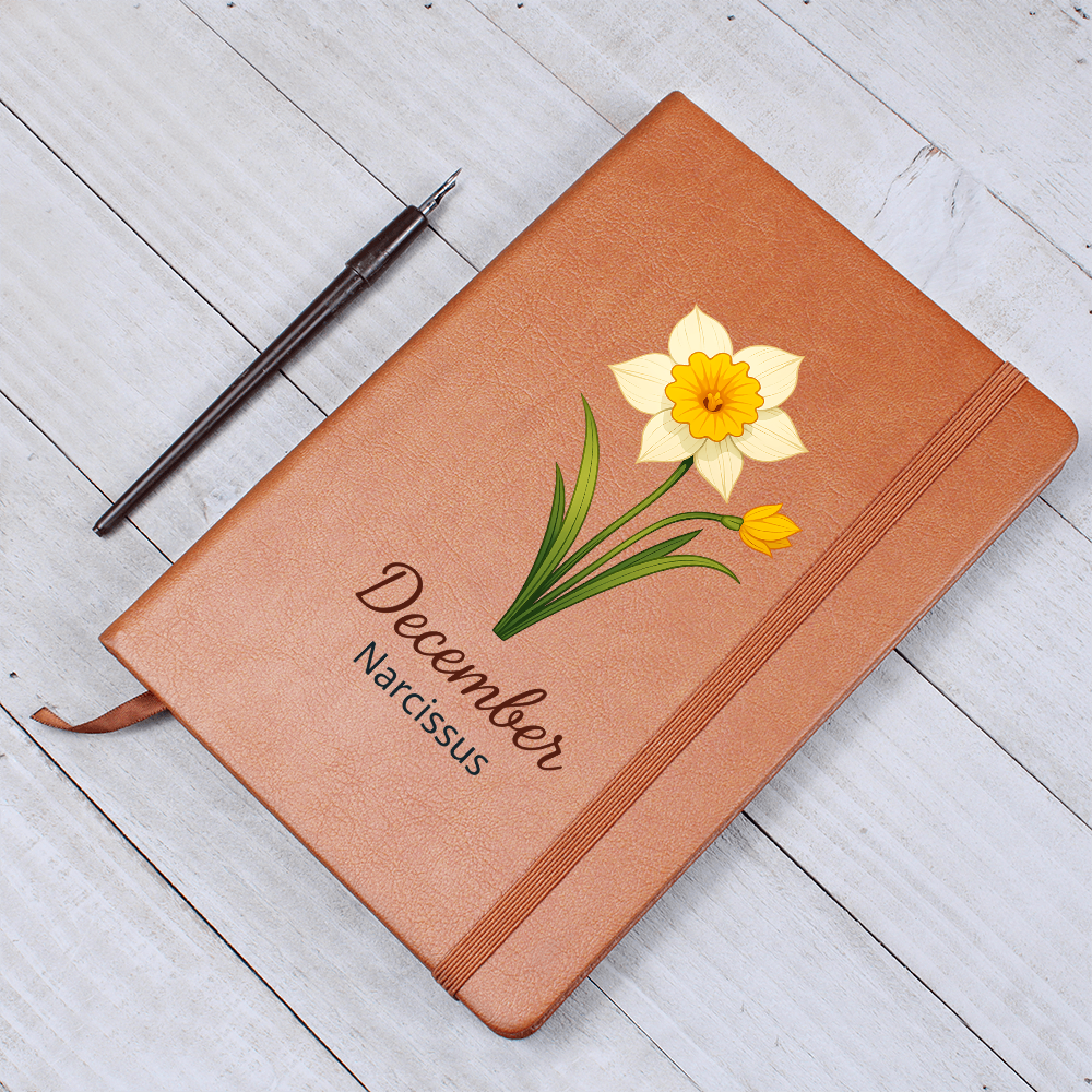 Elegant Minimalist Birth Flower Journal-December