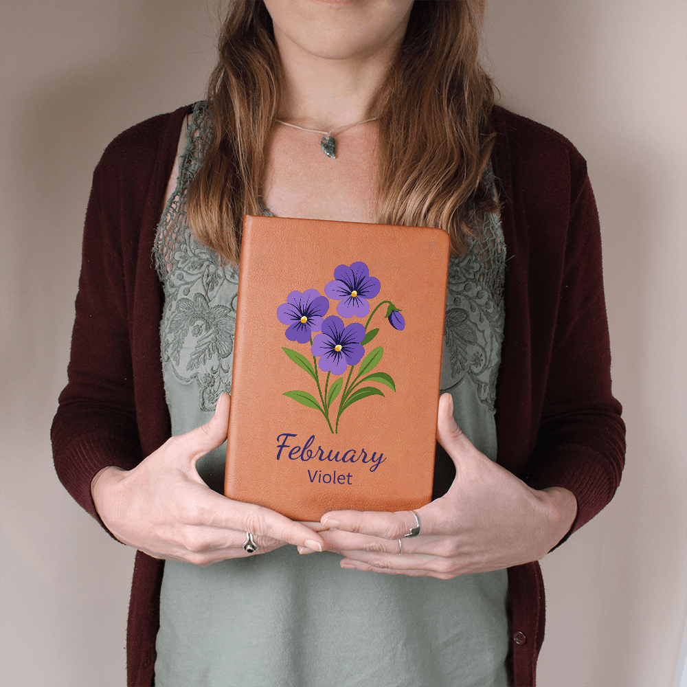 Elegant Minimalist Birth Flower Journal-February