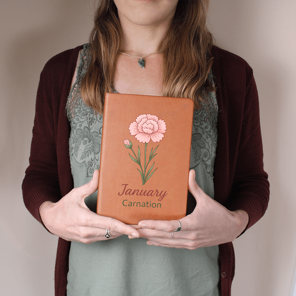 Elegant Minimalist Birth Flower Journal-January