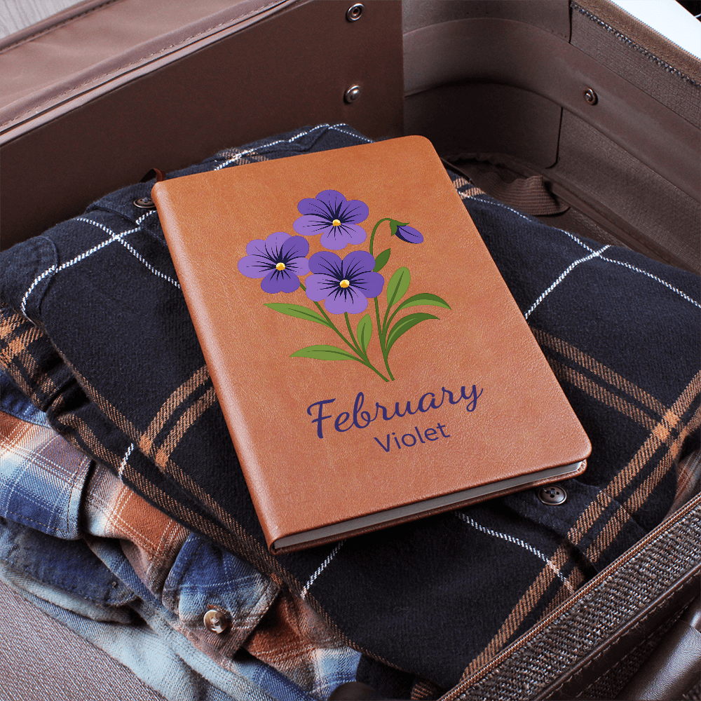 Elegant Minimalist Birth Flower Journal-February