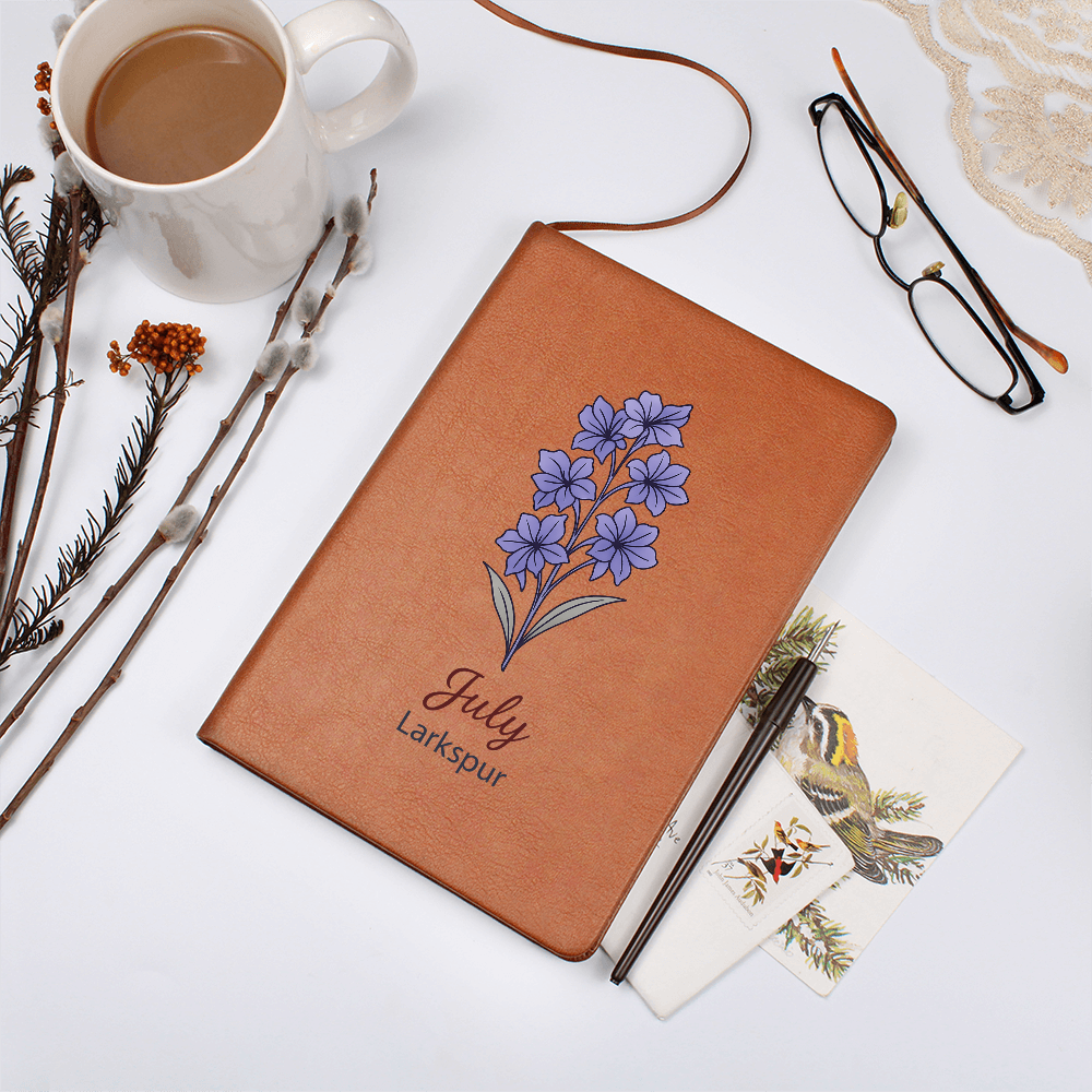 Elegant Minimalist Birth Flower Journal-July