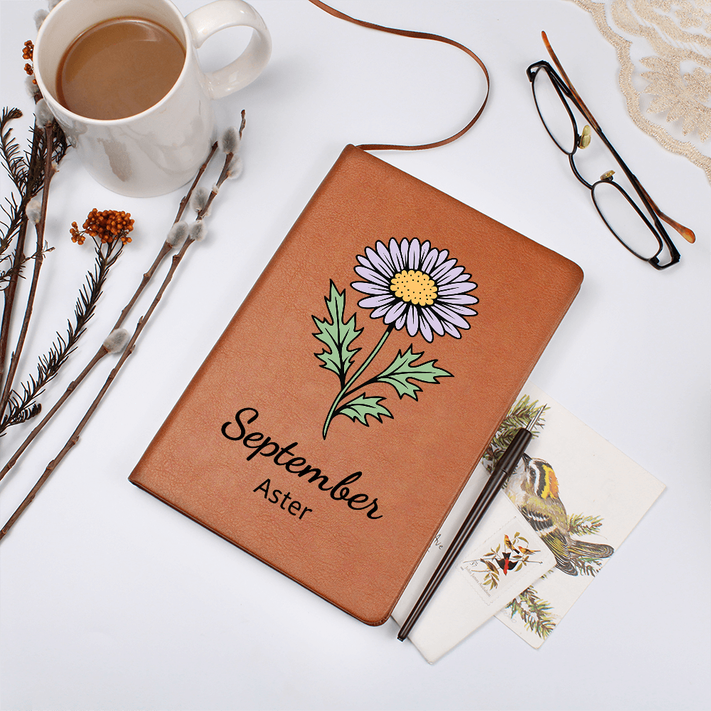 Elegant Minimalist Birth Flower Journal-September