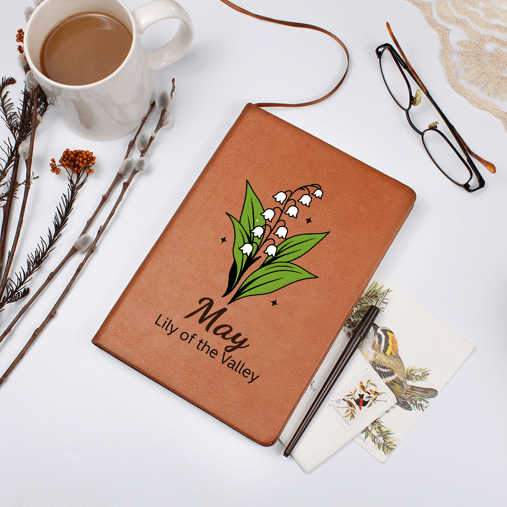 Elegant Minimalist Birth Flower Journal-May