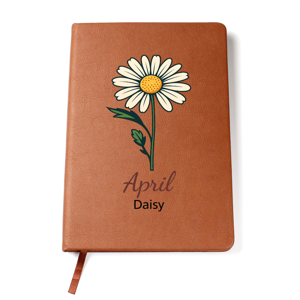 Elegant Minimalist Birth Flower Journal-April