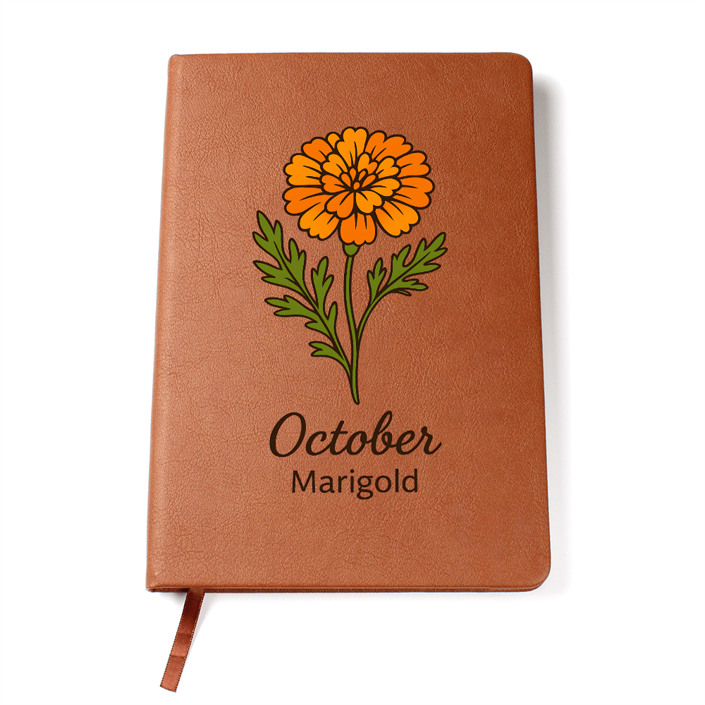 Elegant Minimalist Birth Flower Journal-October