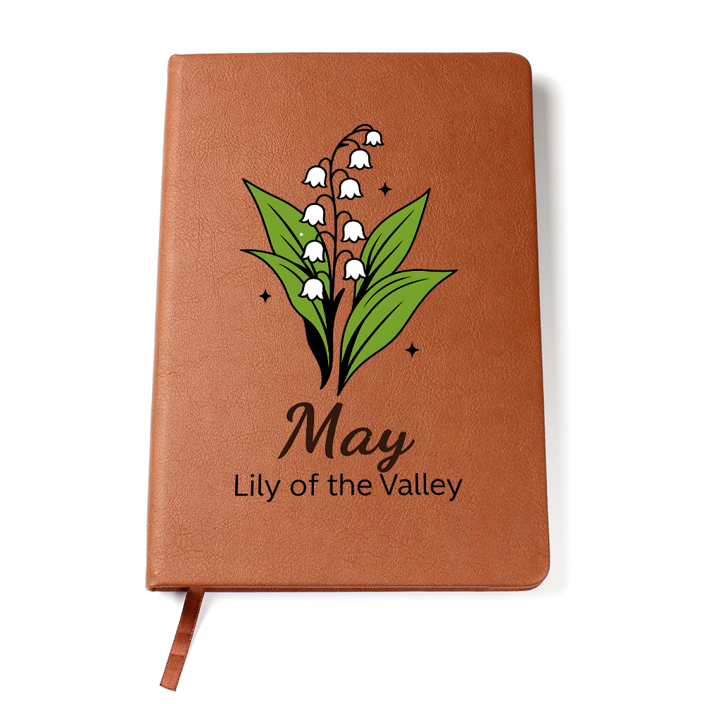 Elegant Minimalist Birth Flower Journal-May