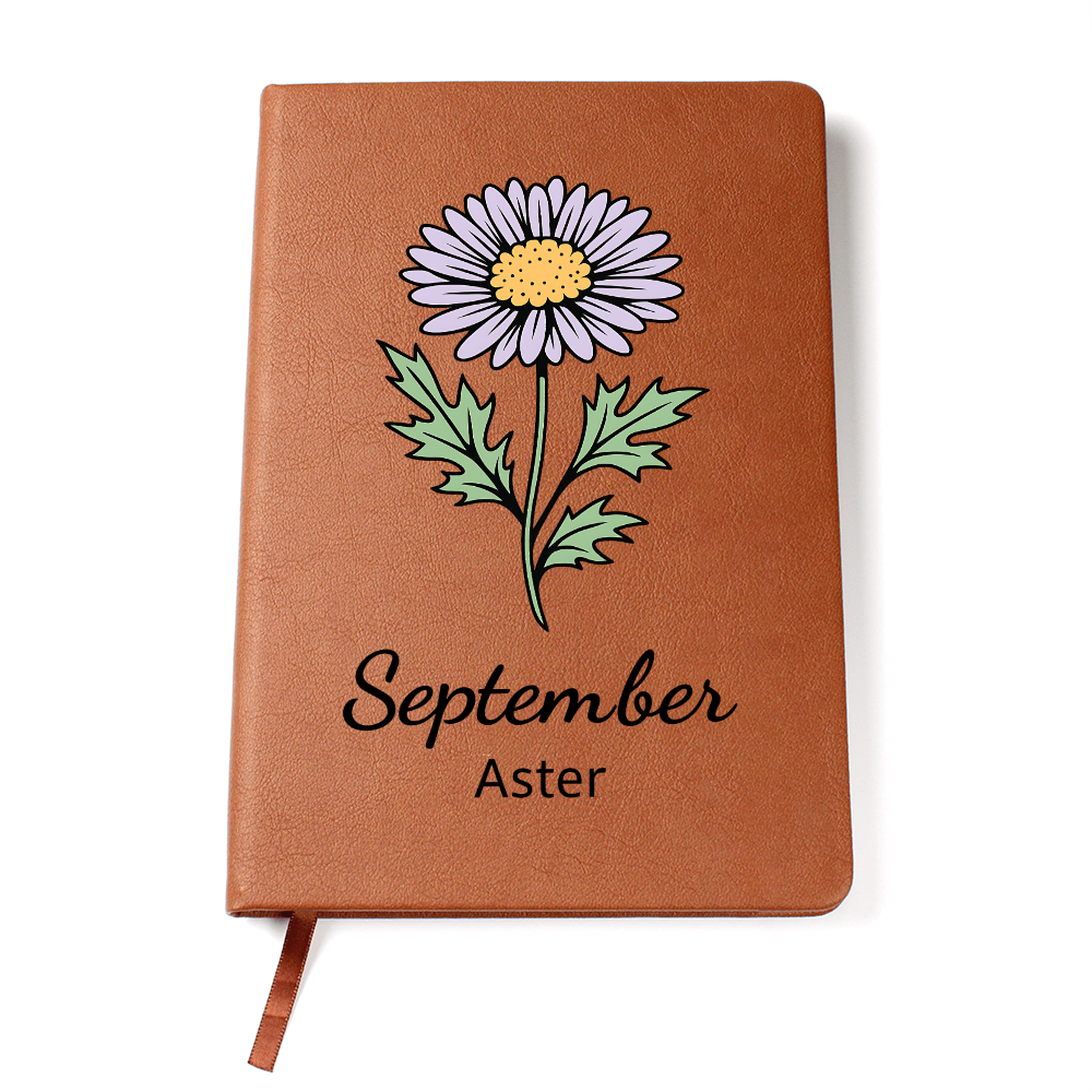 Elegant Minimalist Birth Flower Journal-September