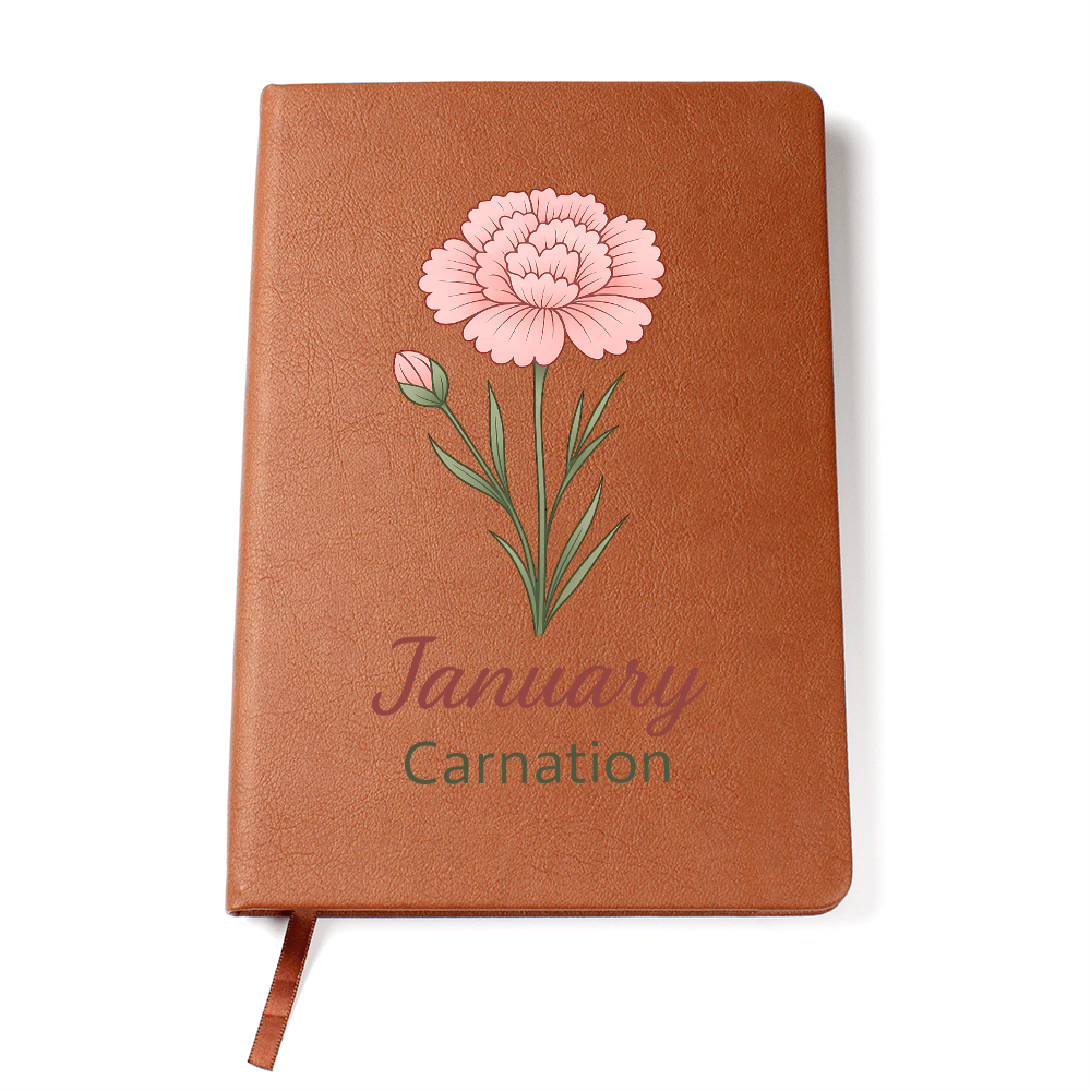 Elegant Minimalist Birth Flower Journal-January