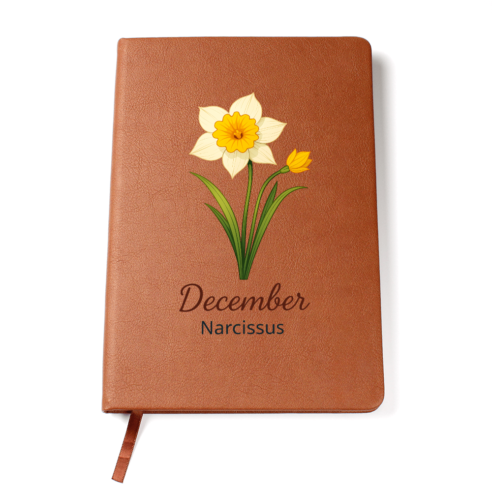 Elegant Minimalist Birth Flower Journal-December