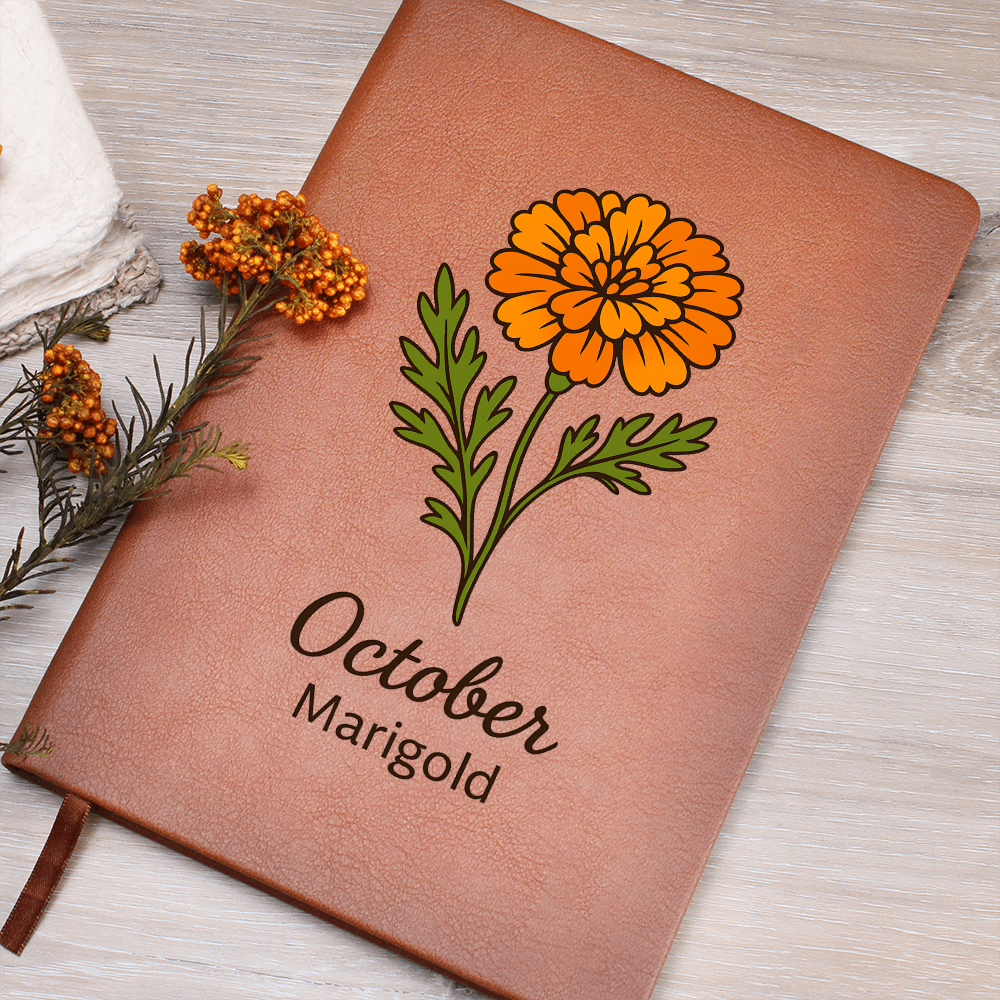 Elegant Minimalist Birth Flower Journal-October