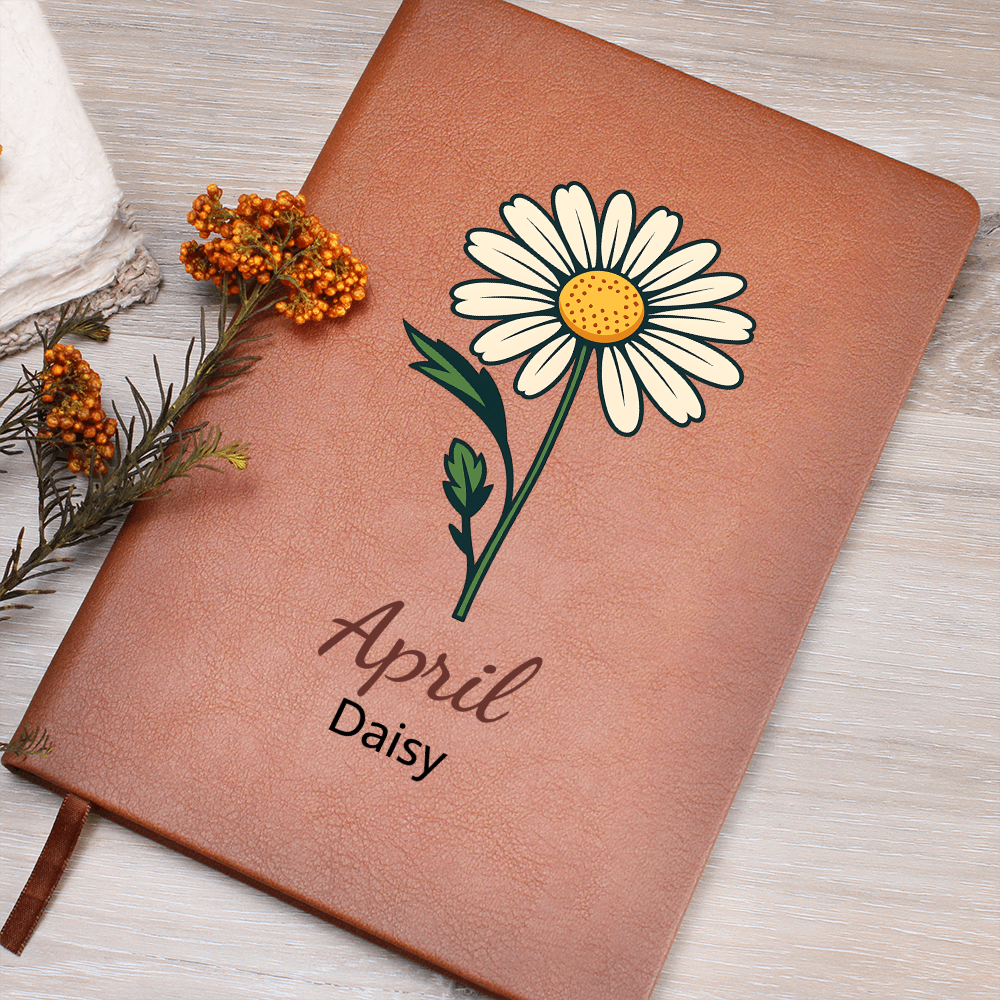 Elegant Minimalist Birth Flower Journal-April