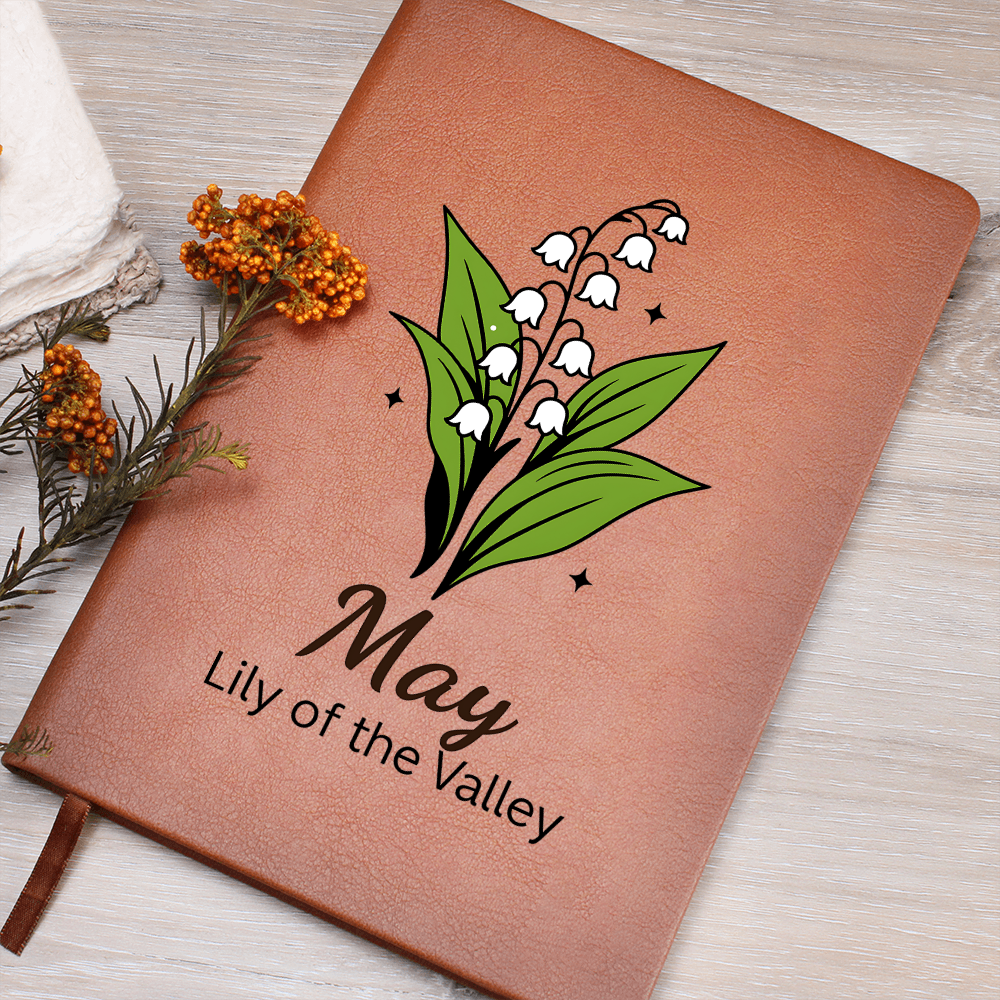 Elegant Minimalist Birth Flower Journal-May
