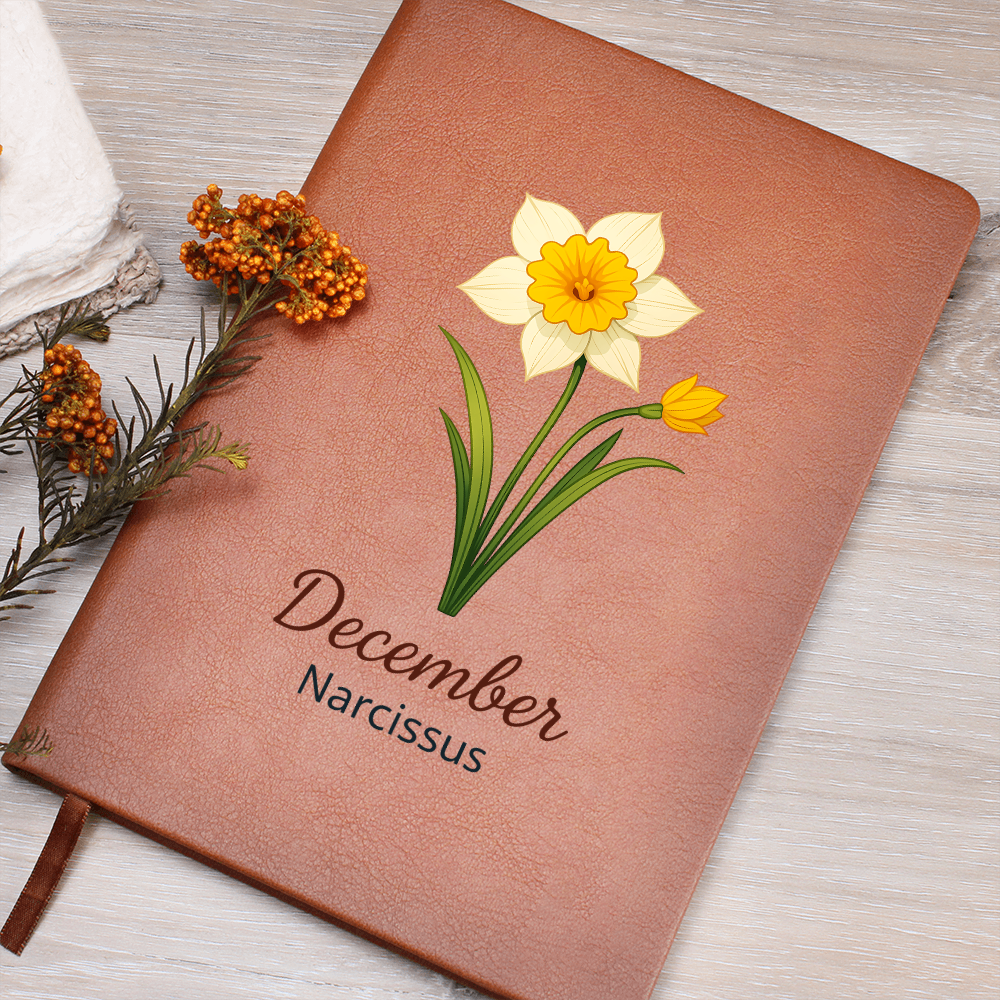 Elegant Minimalist Birth Flower Journal-December