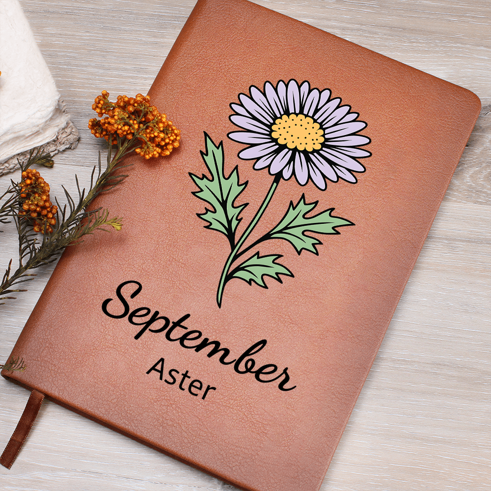 Elegant Minimalist Birth Flower Journal-September