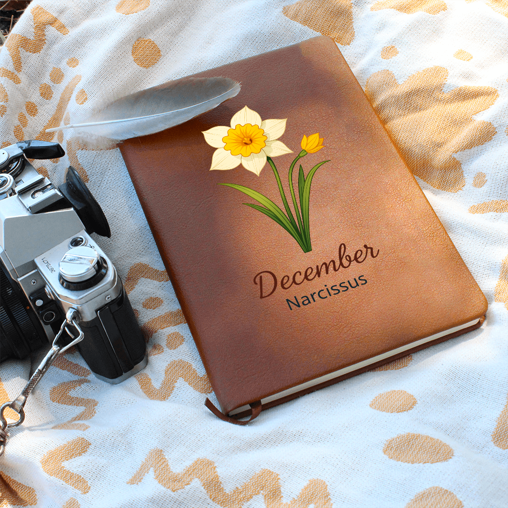 Elegant Minimalist Birth Flower Journal-December
