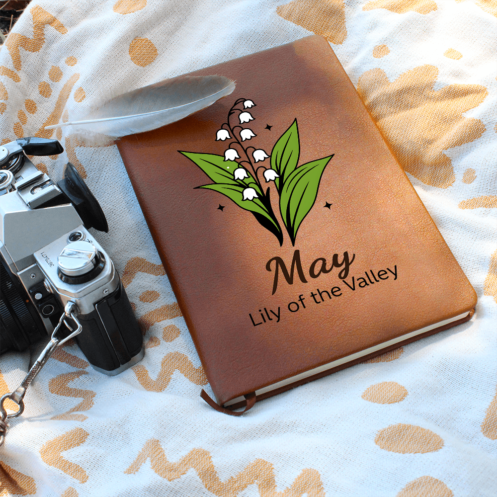 Elegant Minimalist Birth Flower Journal-May