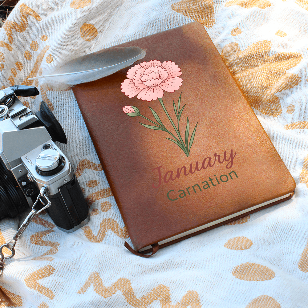 Elegant Minimalist Birth Flower Journal-January