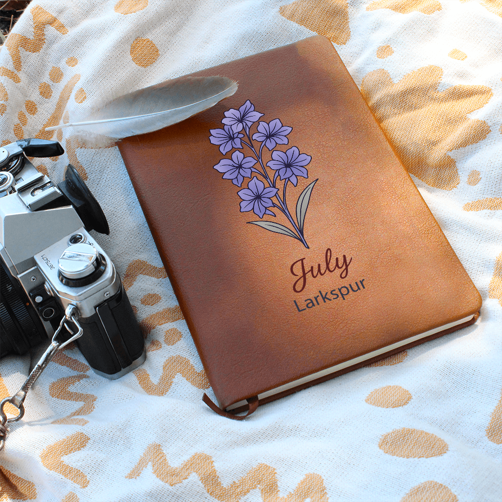 Elegant Minimalist Birth Flower Journal-July