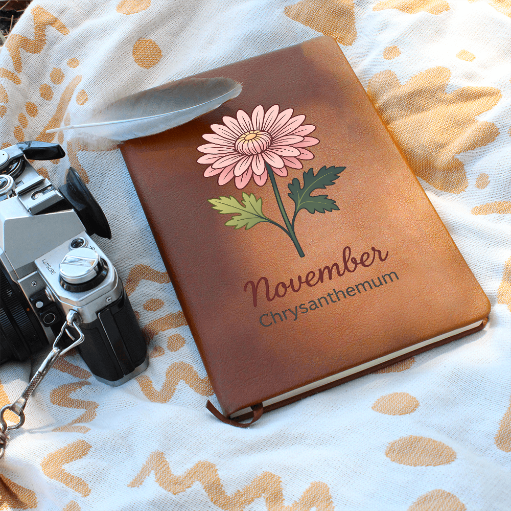 Elegant Minimalist Birth Flower Journal-November