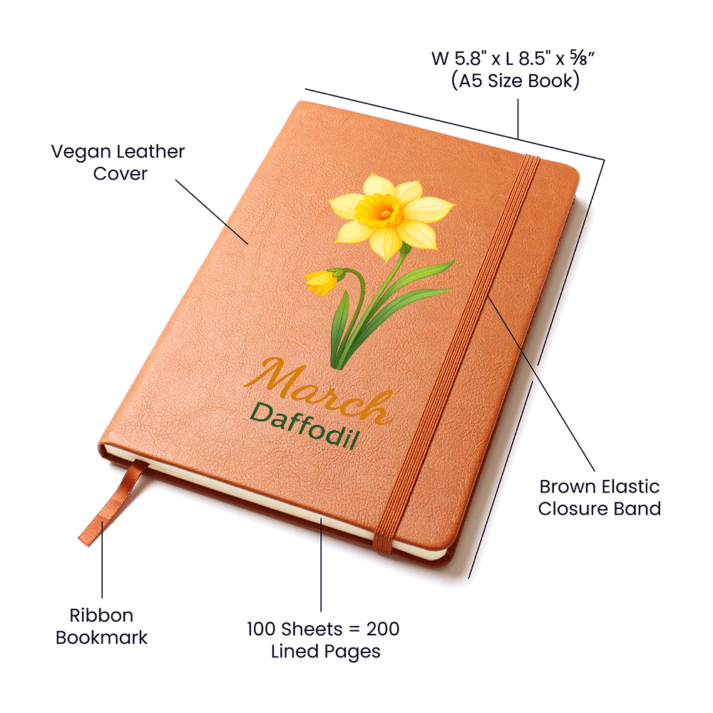 Elegant Minimalist Birth Flower Journal-March