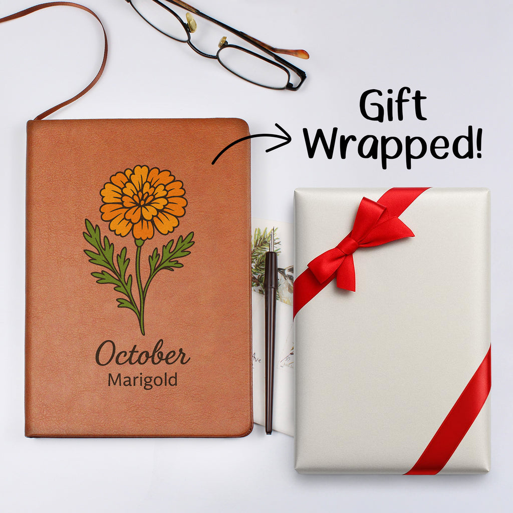 Elegant Minimalist Birth Flower Journal-October