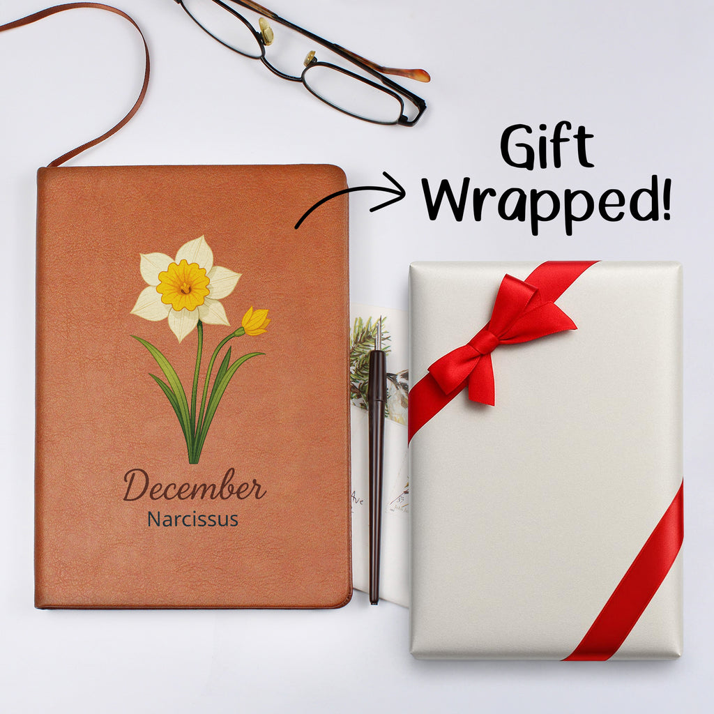 Elegant Minimalist Birth Flower Journal-December