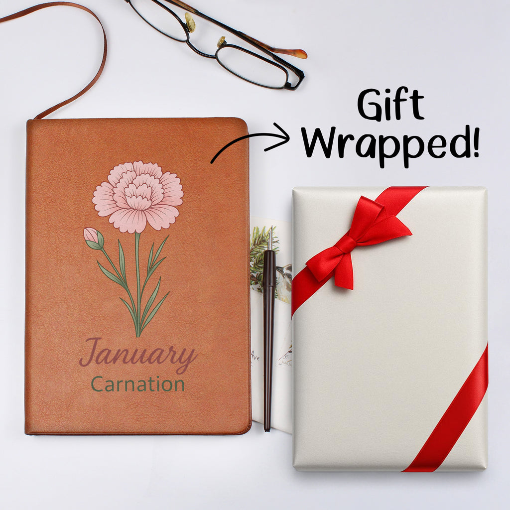 Elegant Minimalist Birth Flower Journal-January